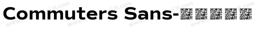 Commuters Sans字体转换